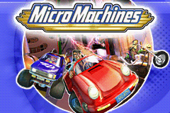 Micro Machines title screen for GameBoy Advance